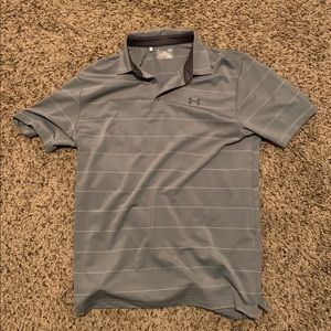 Men’s Under Armour Polo L in gray Heat Gear
